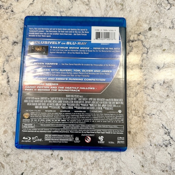 Harry Potter and the Deathly hallows Part 1 Blue Ray DVD - Picture 2 of 5